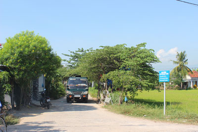 Rural road improvement in Dien Khanh District
