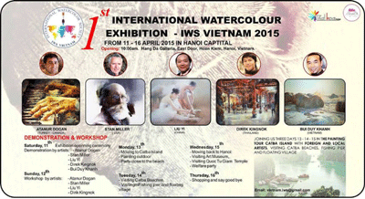 Vietnam to first held international watercolor exhibition