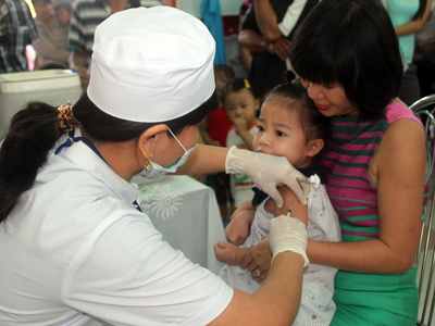 97.99% vaccination coverage against measles, rubella