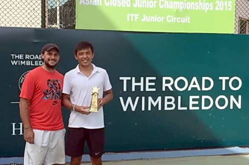 Vietnamese tennis player wins double championship at Asian Closed Junior Championships 2015