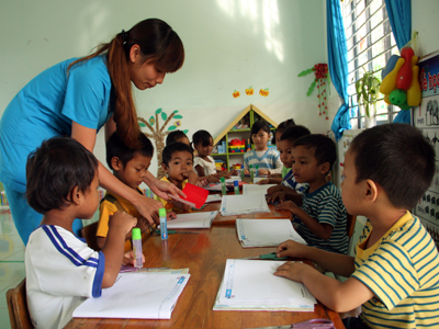 Children are offered educational programs.