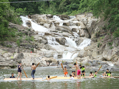 Raft racing.