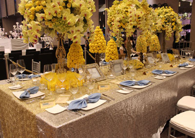 A pattern of party table