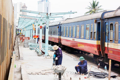 Nha Trang Railway Station being upgraded