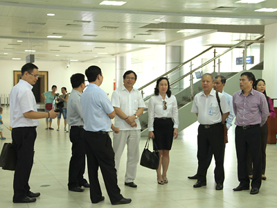 Surveying positions at Cam Ranh International Airport