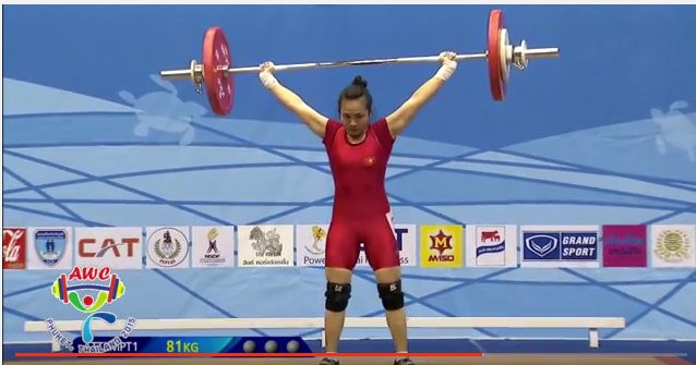 First goldens of Vietnam team at 26th Senior Women's & 45th Senior Men's Asian Weightlifting Championships