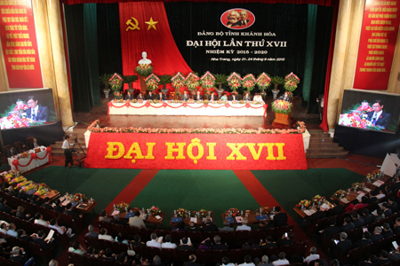 17th Khanh Hoa Provincial Communist Party Congress opens