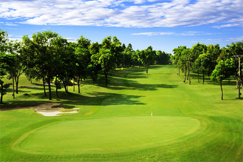 A corner of golf course in Vietnam