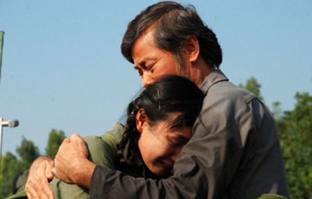 A scene in “Nguoi tro ve”