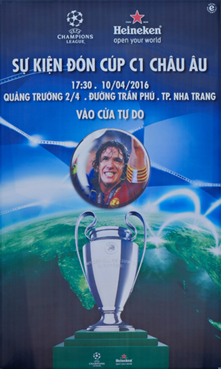 UEFA Champions League trophy comes to Nha Trang