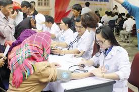 Young doctors volunteering for the community's health