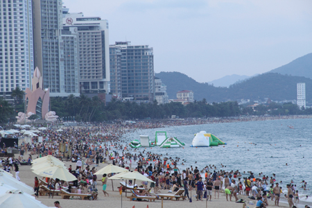 Nha Trang beach on holiday