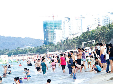 Nha Trang beach on holiday