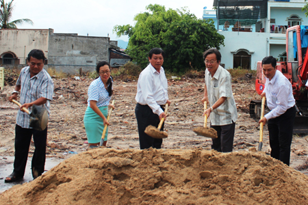 Work begins on transaction office in Cam Duc Town