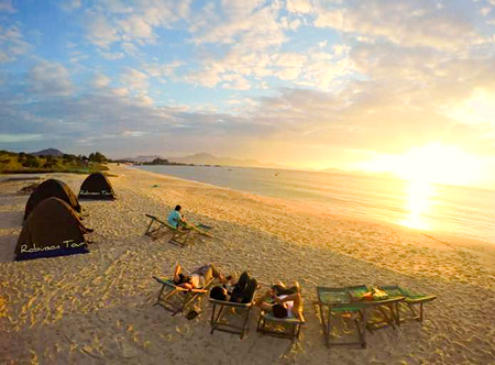 One day on desert island