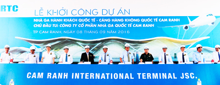 Construction of international terminal at Cam Ranh International Airport starts