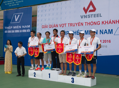 Over 200 players join Khanh Hoa's traditional tennis open tournament – Southern Steel Cup 2016