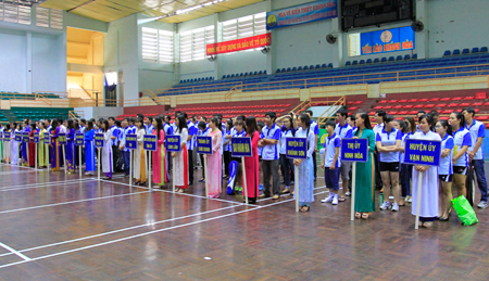 Scene of opening ceremony.