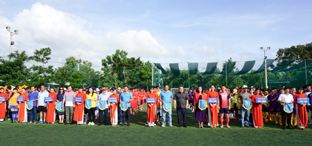 Sports festival celebrating establishment anniversary of Sacombank