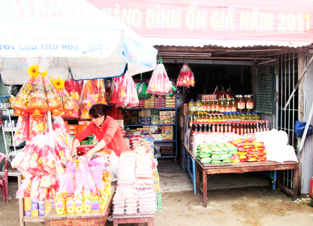 Products for Tet available at Khanh Binh store