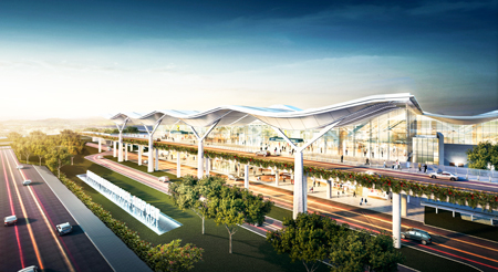Perspective view of Cam Ranh International terminal