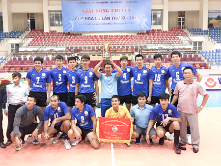 Sanest Khanh Hoa is champion at Volleyball Tournament-Hoa Lu Cup 2017