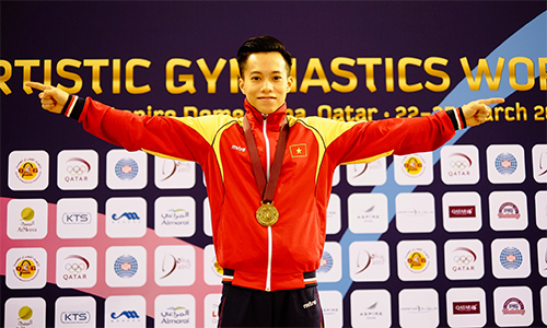 Vietnamese gymnast Le Thanh Tung (Photo: Truong Minh Sang)