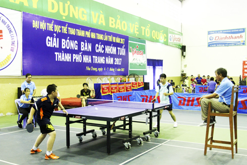 Nha Trang holds table-tennis tournament for age groups