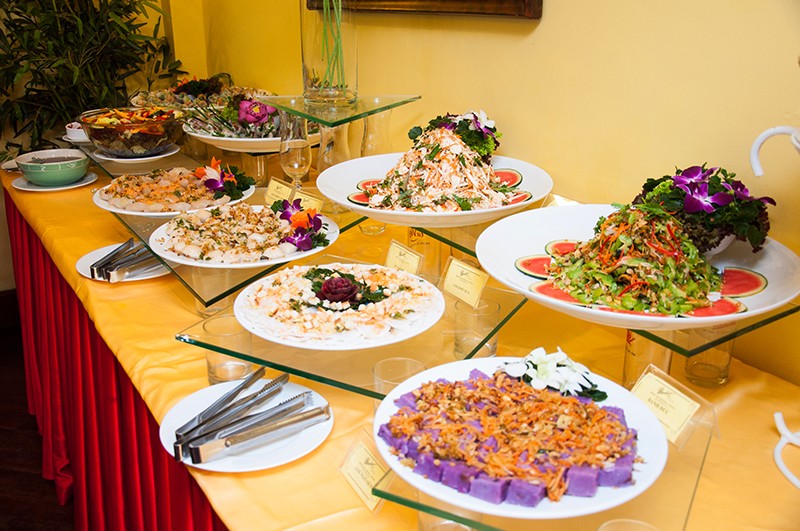 Vegetarian buffet at Tran – Vien Dong Hotel
