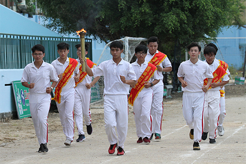 Torch procession.