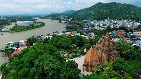 Ponagar Temple, typical architectural work of Cham people.