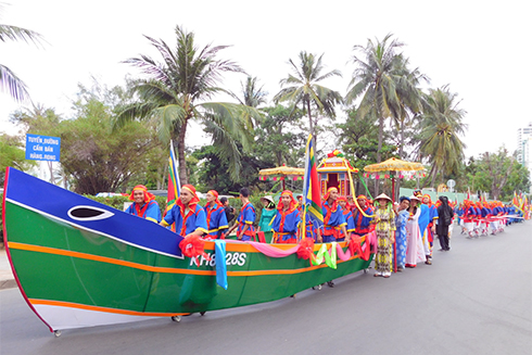 Model of worshipping boat.