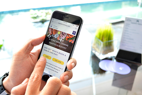 Booking dining table online at Novotel Nha Trang