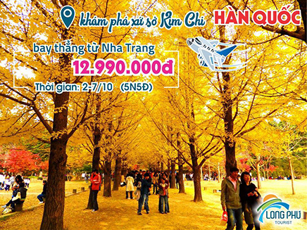 Longphutourist selling tour to Korea by direct flight from Cam Ranh