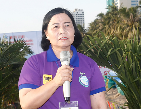 Nguyen Hong Ly, Deputy Chairman of Vietnam Farmers’ Association, Head of Organization Committee, speaking at opening ceremony.