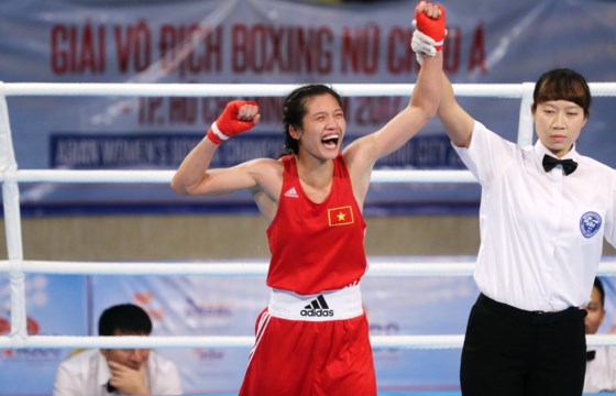 Vietnamese boxer Nguyen Thi Tam) Photo: SGGP)