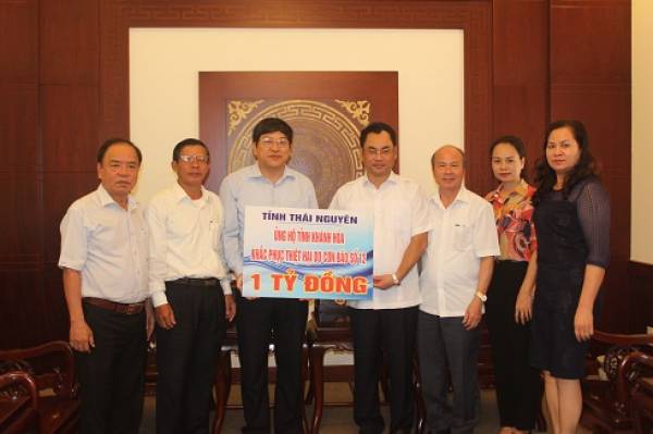 Thai Nguyen Province donates VND1b typhoon aid to Khanh Hoa