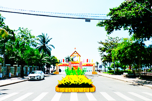 Urban innovation and decoration for lunar New Year