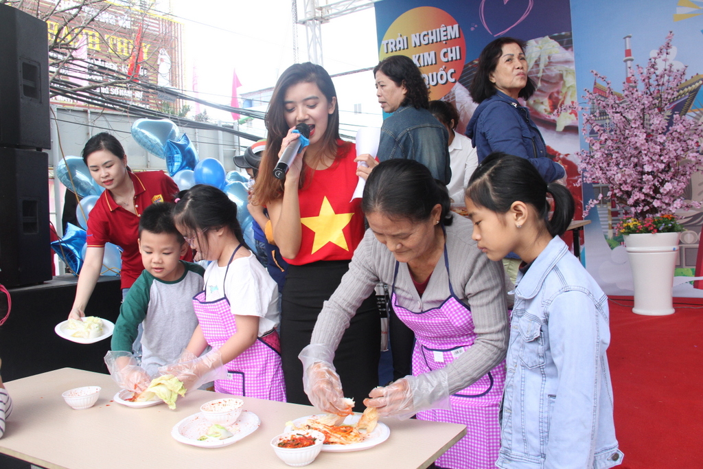 Making kimchi