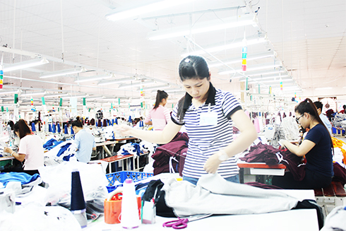 Nha Trang Textile and Garment Joint Stock Company, an enterprise damaged heavily by storm Damrey