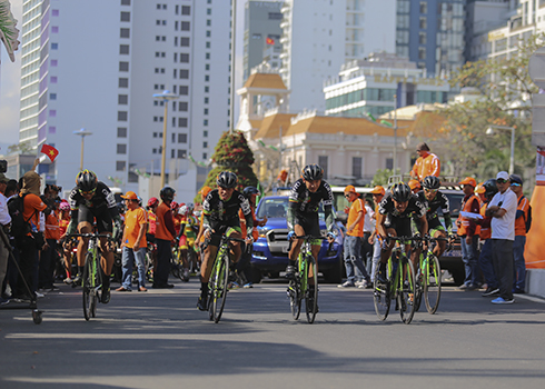 Stage 17 of Ho Chi Minh City Television Cycling Race takes place in Nha Trang