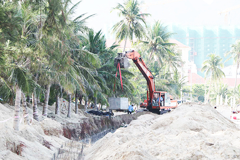 Pham Van Dong Beach Park project underway