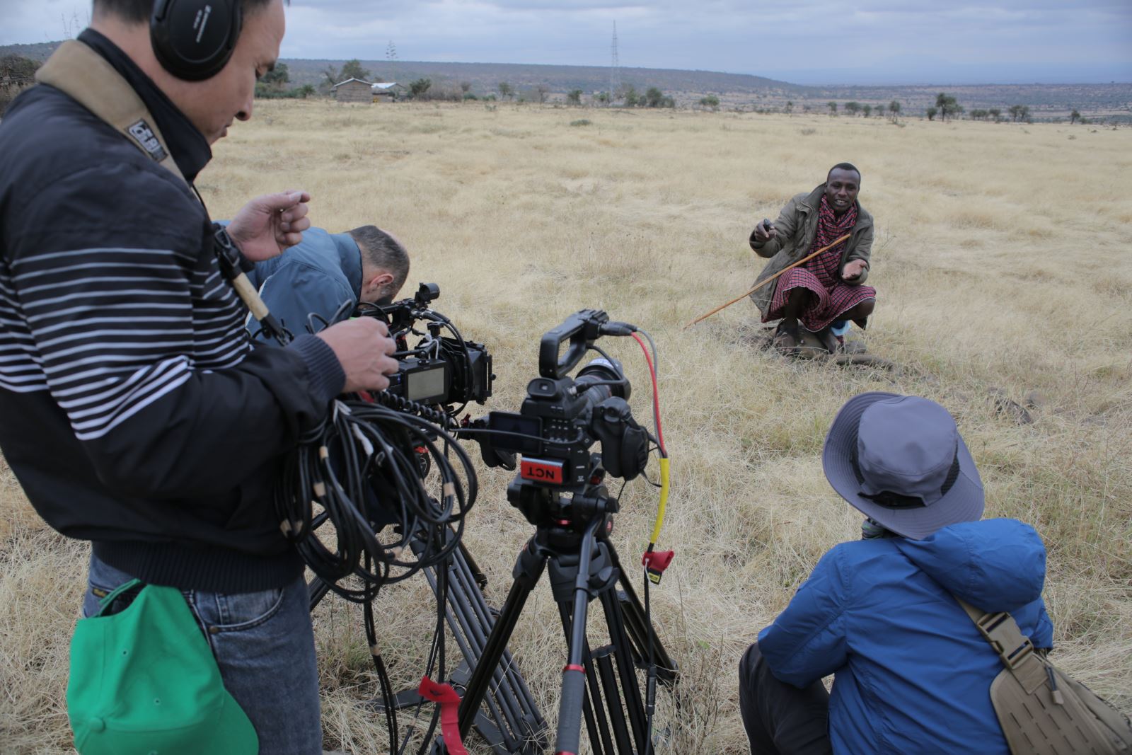 Crew of “Connecting Dreams” documentary filming in Africa (Photo: NSX)