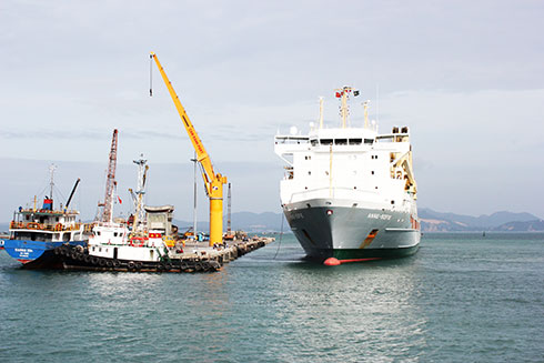 A part of Cam Ranh Port