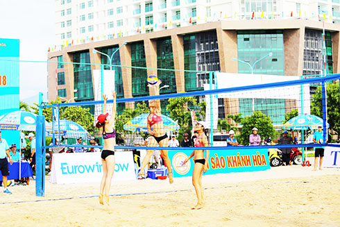 19 teams play beach volleyball tournament of National Sports Festival