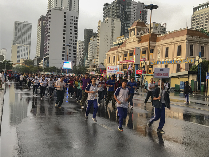 Students and locals