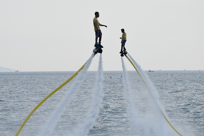 Exciting flyboard performance on Nha Trang Bay