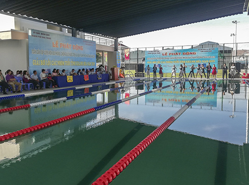 Launching ceremony of swimming and drowning prevention movement in Nha Trang