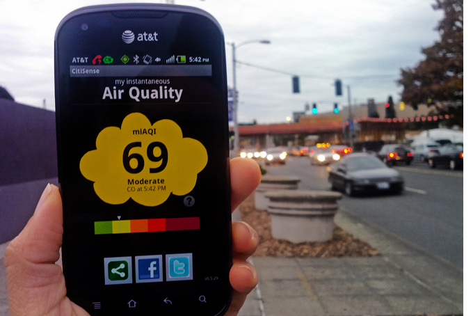 Air quality in moderate condition