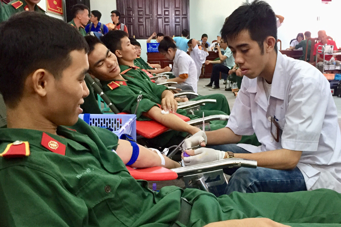 Over 550 donate blood